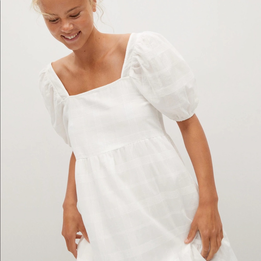MNG cotton puffy sleeves dress bloggers fav - Picture 8 of 14